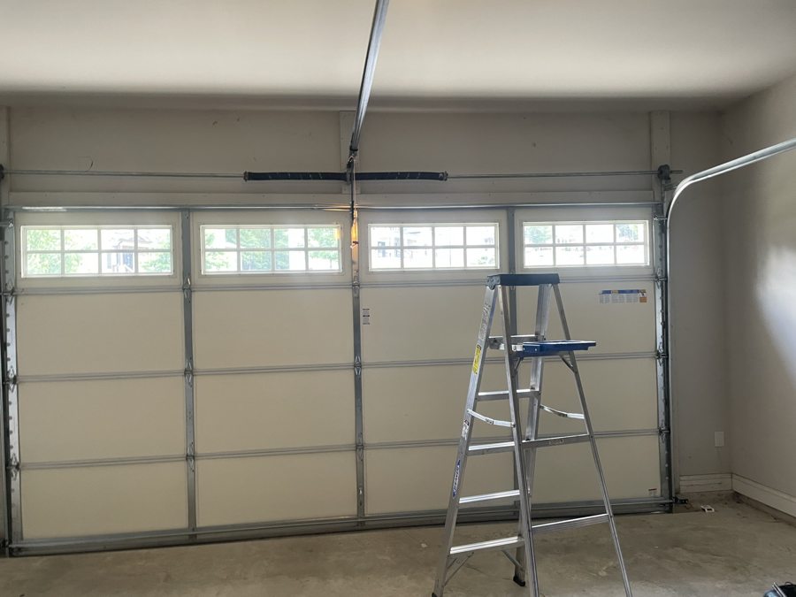 New torsion spring installed after repair in Alpharetta, GA