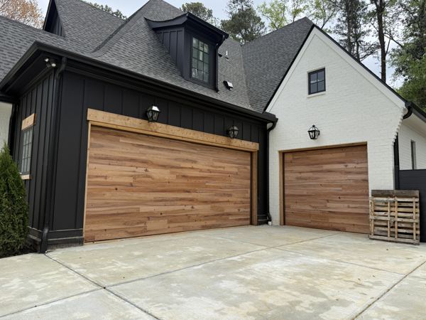 New residential garage door installation in Metro Atlanta