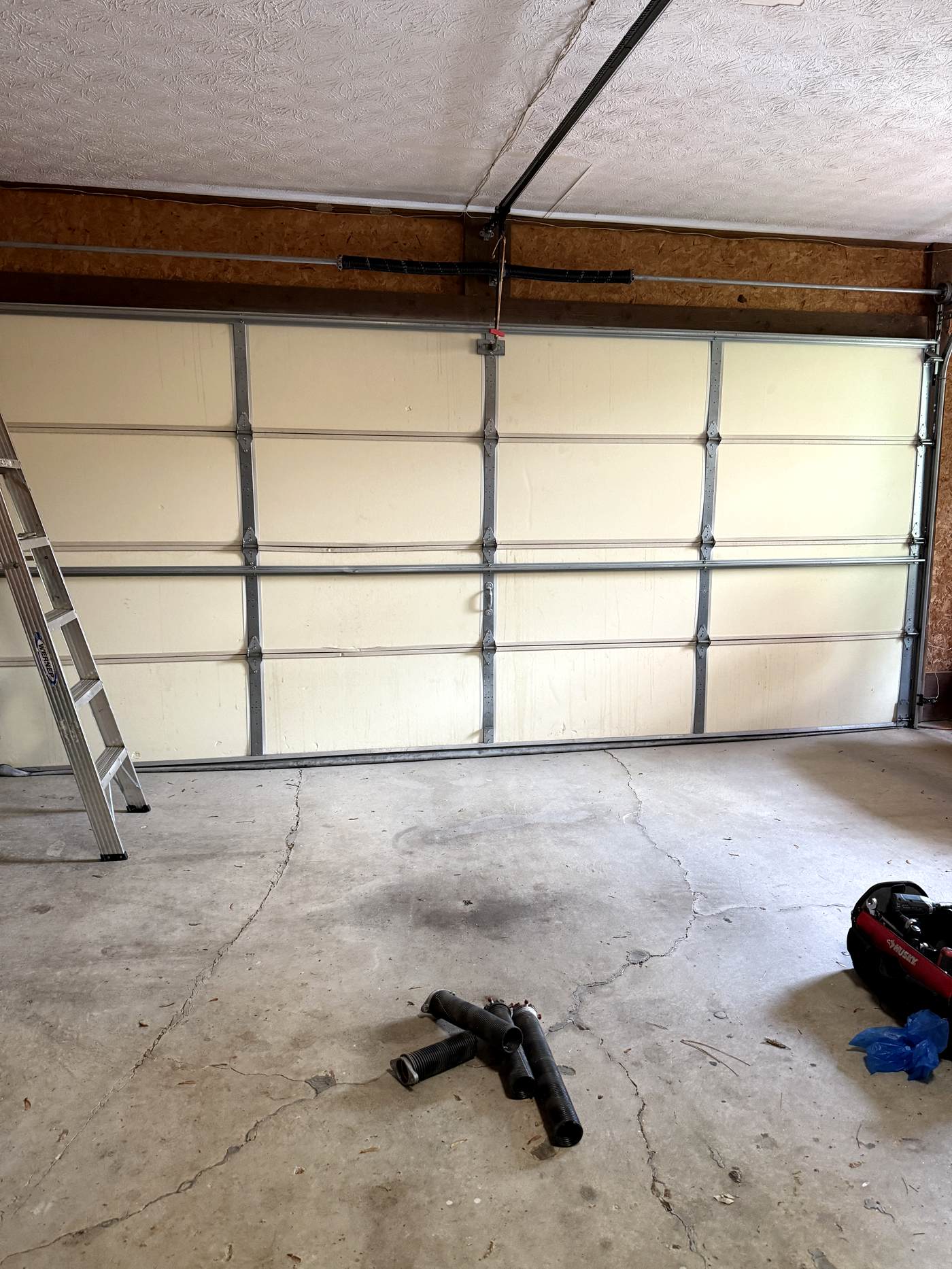 New torsion springs installed and garage door working in Buckhead, Atlanta GA
