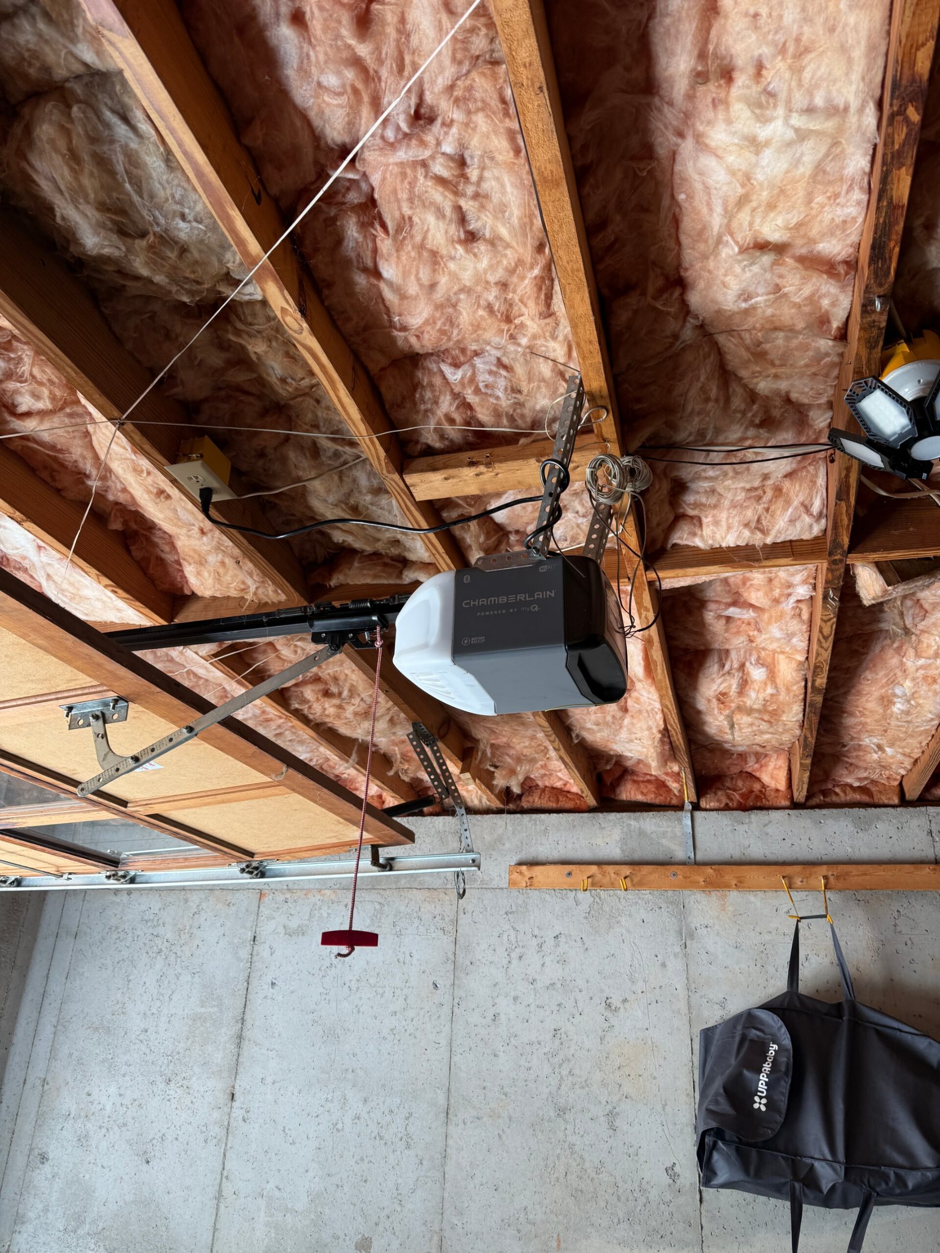New Chamberlain myQ Wi-Fi garage door opener with battery backup installed in Buford, GA