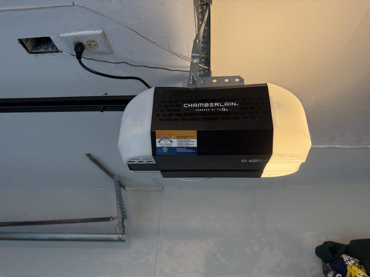 Chamberlain myQ Wi-Fi garage door opener serviced by Best Choice Garage Doors
